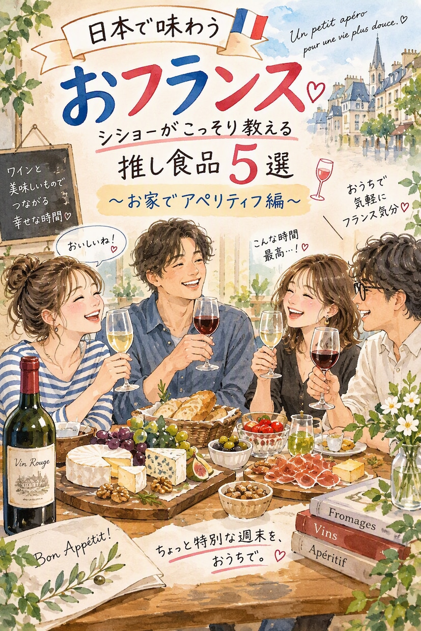 ワイン・チーズ・おつまみのおすすめ5つ教えます これだけでお家が一瞬でフランスに？！参考URL付きPDF4枚 イメージ1