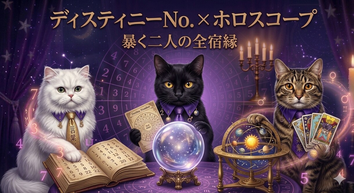 二人の総合相性占います ディスティニーNo.×ホロスコープで暴く二人の全宿縁 イメージ1