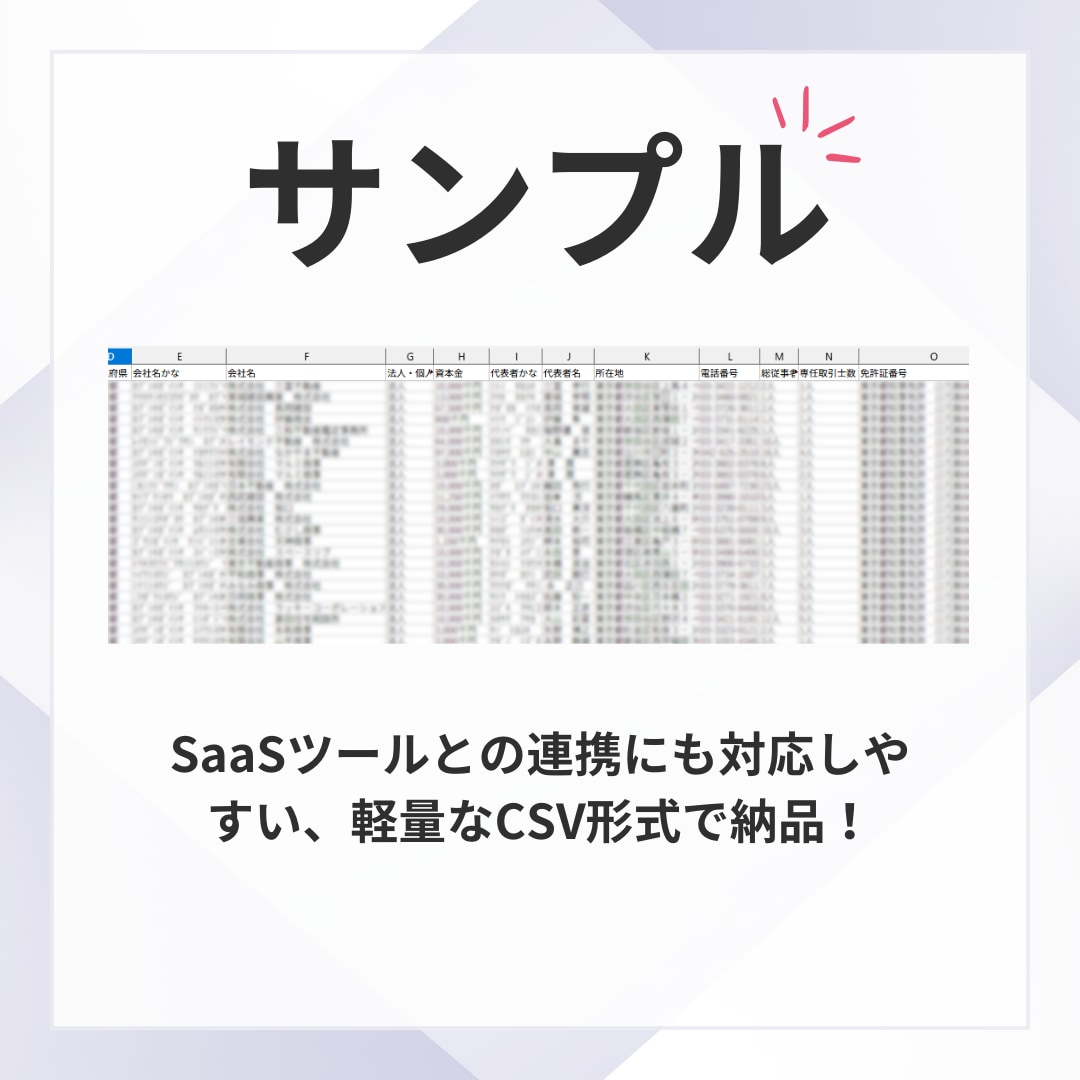 営業リスト作成代行いたします ご希望条件に合わせてあなた専用の営業リストを作成します！ イメージ3