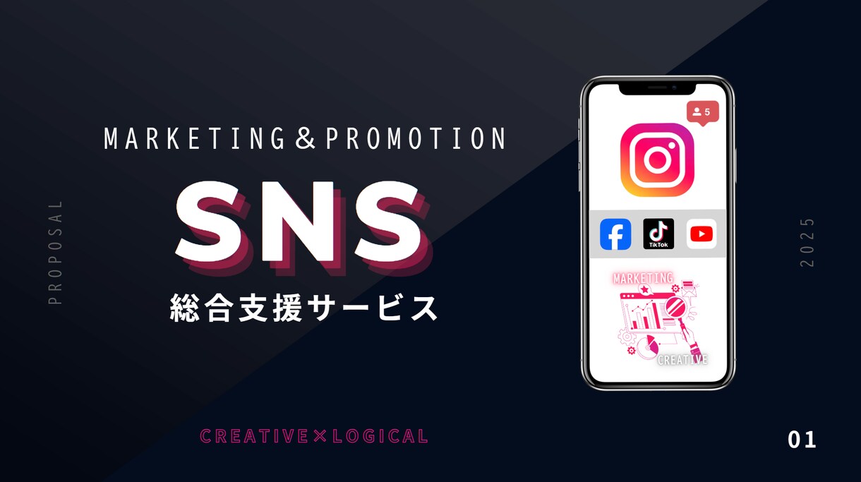 SNSマーケターが、あなたの想いをカタチにします SNSマーケター歴5年!”Creative×Logical” イメージ1
