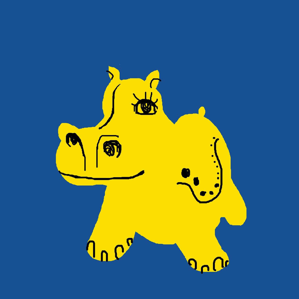 カバ好きのあなたに、楽しいカバのイラストを描きます カバしか描けなくてごめんなさい。 イメージ1