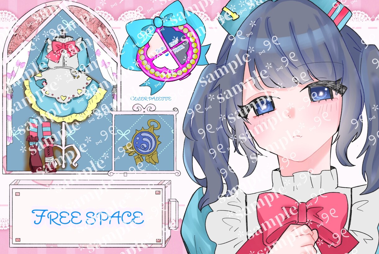 コテキャシート作成致します あなたの素敵なコテキャ様の紹介シートを作成させて下さい！ イメージ2