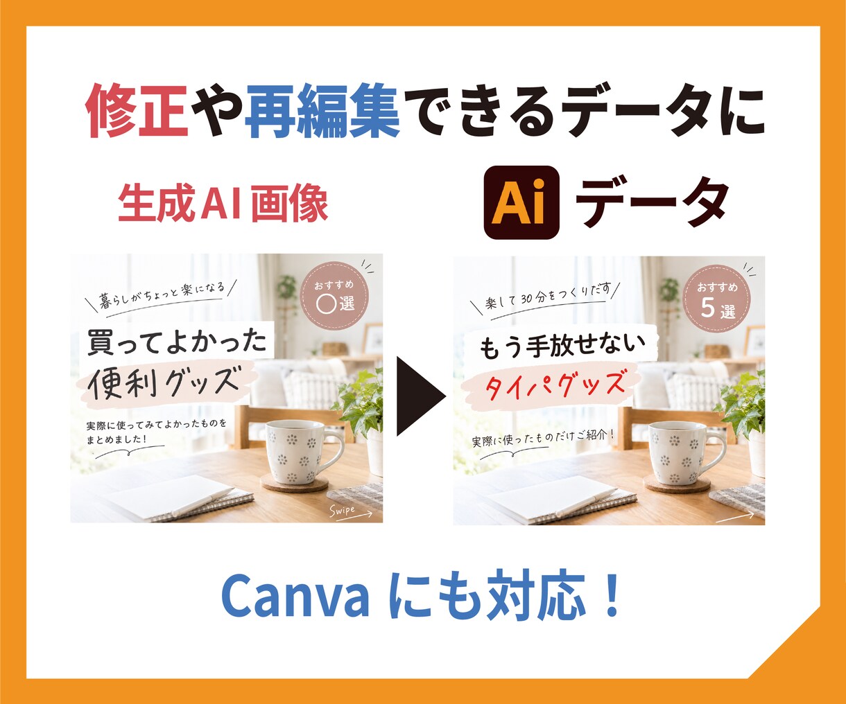 生成AI画像・ロゴをトレースしaiデータ化します ChatGPT・Gemini画像などイラレで入稿用に イメージ5
