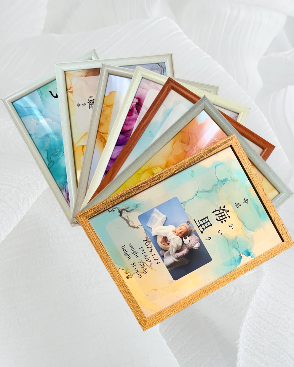 Canvaで簡単おしゃれな命名書テンプレ販売します SNS投稿にも使えるデータ付き イメージ1