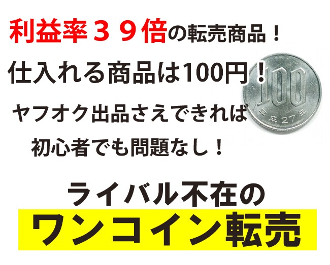 初心者向け！100円で開始できる転売を教えます １度もネットで稼いだ事の無い方に向いています。 イメージ1