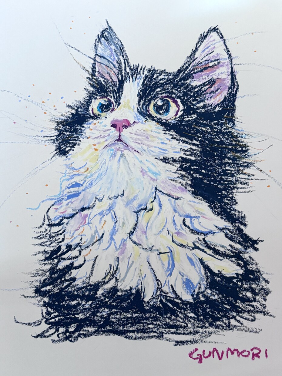暮らしに飾れるオイルパステル原画を制作します 大切なうちの子を、やさしいタッチの原画で残します。 イメージ1