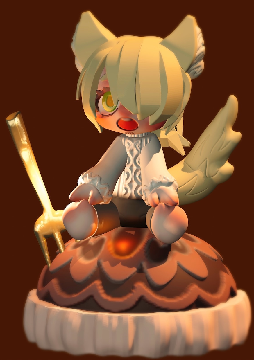 3DCGにて、立ち絵風キャラクター作成します キャラクターを立体で眺めたい方、いかがでしょうか。 イメージ8
