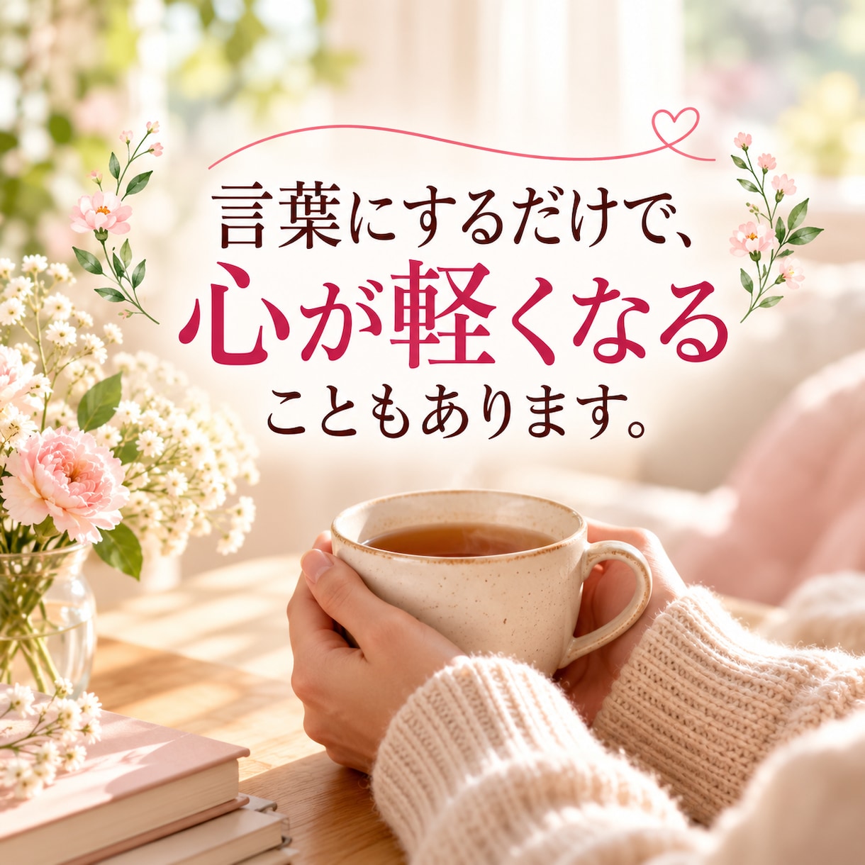 つらい気持ちやモヤモヤをやさしく丁寧にお聴きします 5分だけでも大丈夫。20年以上女性の心に寄り添ってきました。 イメージ5