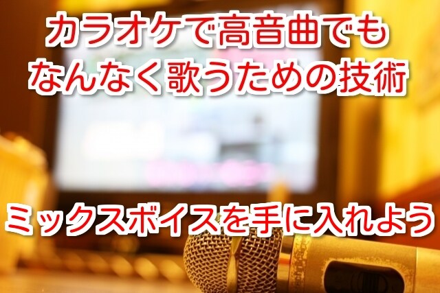 ミックスボイスで高音曲を歌う方法を教えます ミックスボイスを習得したい方　高音曲を歌いたい方 イメージ1