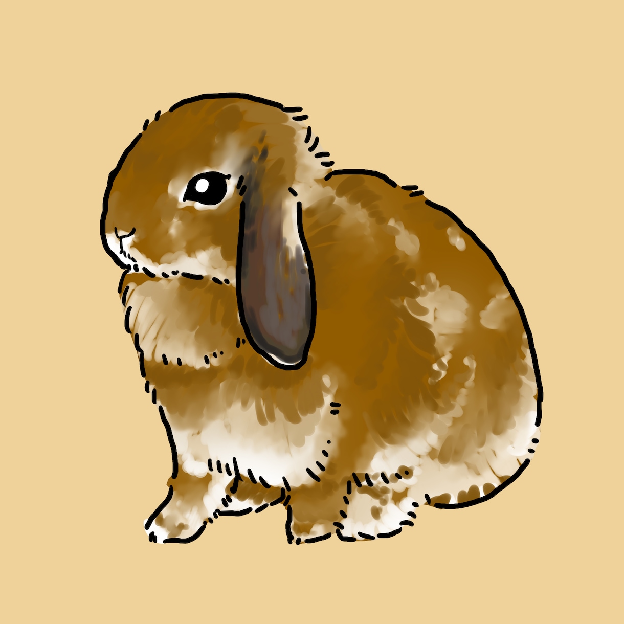 大好きな家族を♡愛うさぎさんのイラスト描きます うさ飼いさんのためのリアルでかわいいそっくり似顔絵です イメージ3