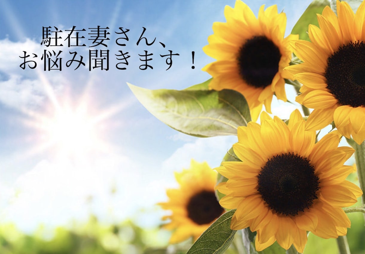 海外駐在生活での悩み事、私で良ければ聞きます 海外・国内の駐在妻さん、対人関係に悩まれていませんか？ イメージ1