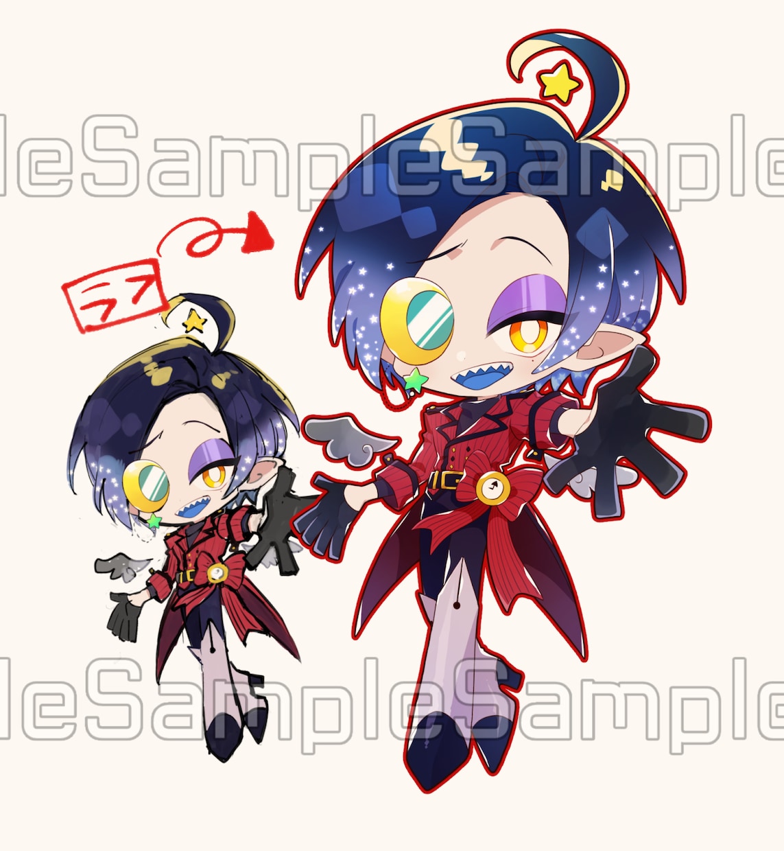 ミニキャラ！可愛いSDイラスト描きます 自分だけの立ち絵やグッズを！デフォルメキャラクター制作します イメージ3