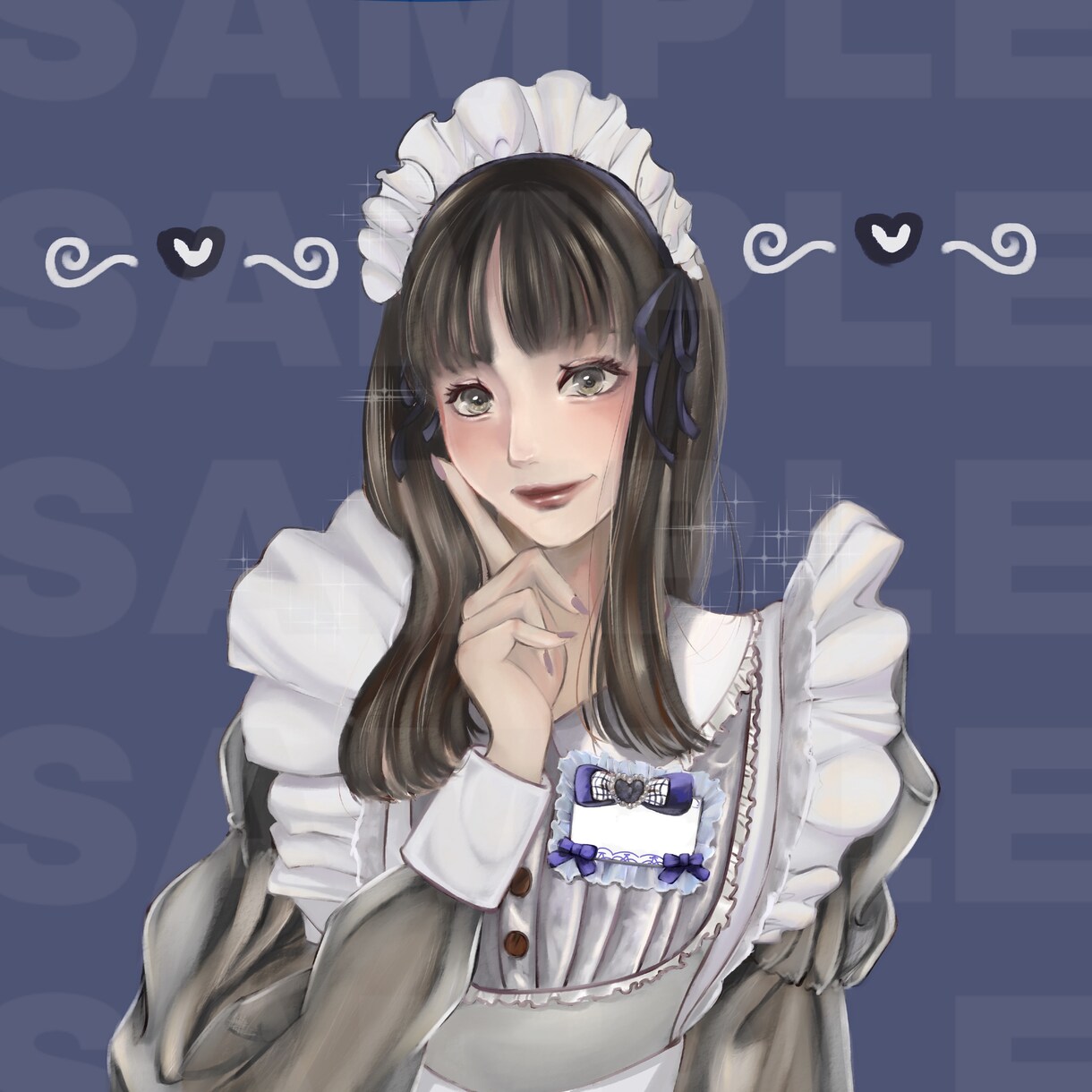 アイコン描かせていただきます キラキラで可愛い女の子、男の子を油絵タッチで描きます。 イメージ1