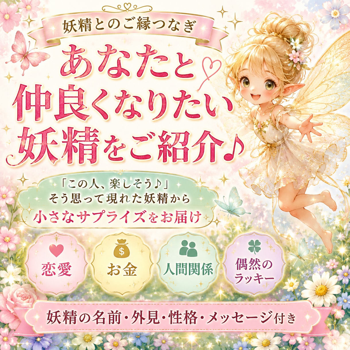 嬉しいサプライズをもたらす妖精とのご縁つなぎます 〜気まぐれなサプライズと、日常の小さな豊かさを受け取る〜 イメージ1