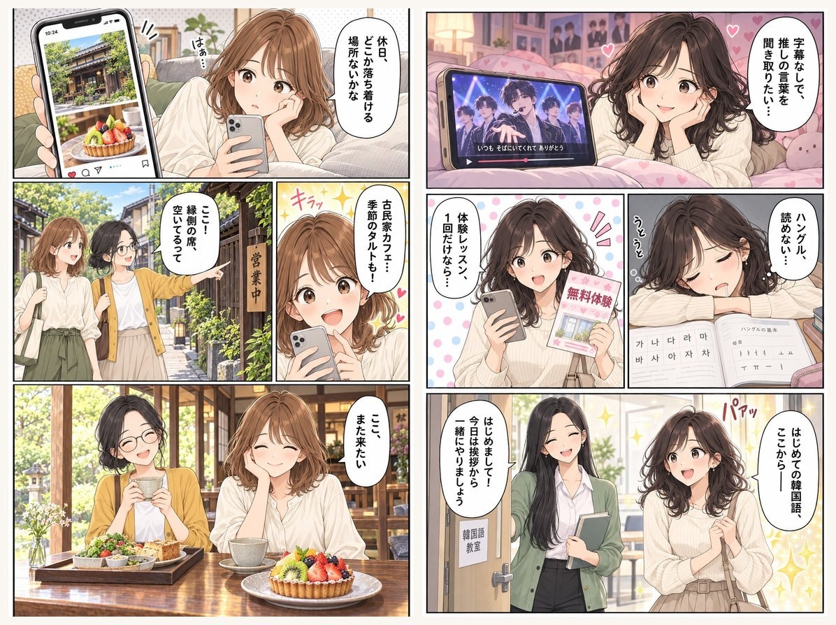 漫画入りの集客LPを設計から公開まで作ります 最初の1画面と4コマ漫画で、申込までを一本道にします イメージ3