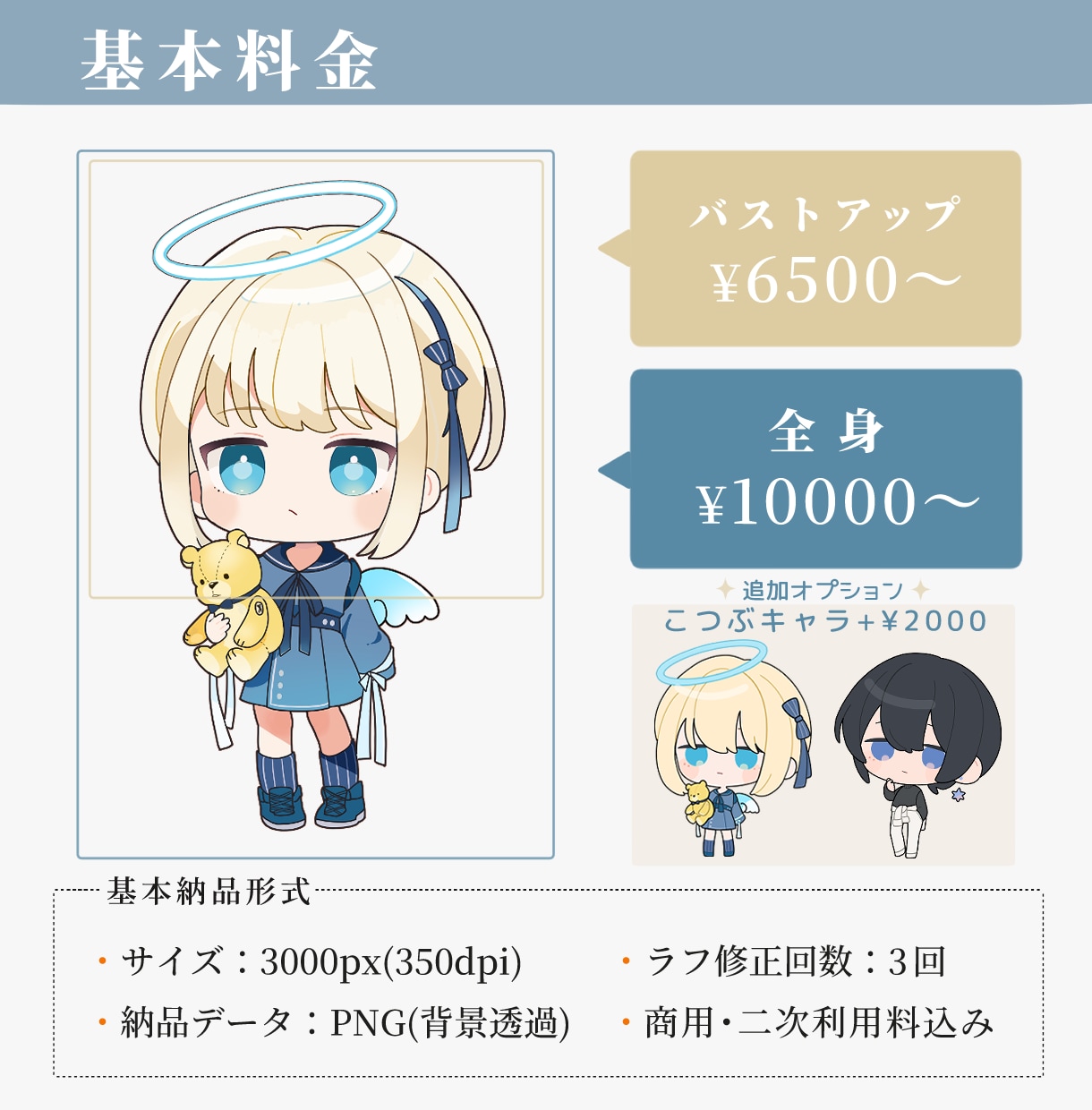 ミニキャラ(SD・デフォルメ)イラスト制作します 商用利用料込み◎配信・グッズ・アイコン・スタンプなどに！ イメージ2