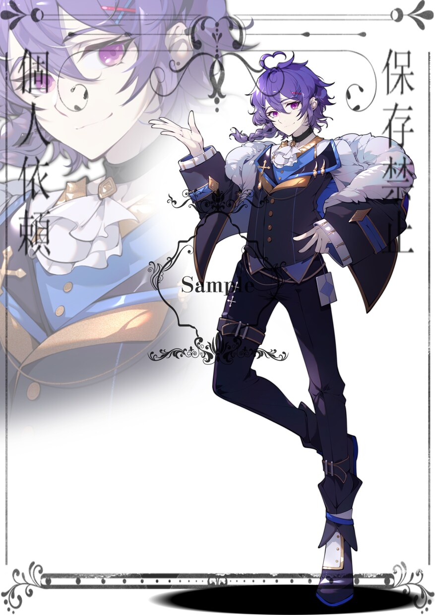 高品質 ! 立ち絵依頼受けてます 背景入れイラストも受けます! 美人イケメン得意! イメージ4