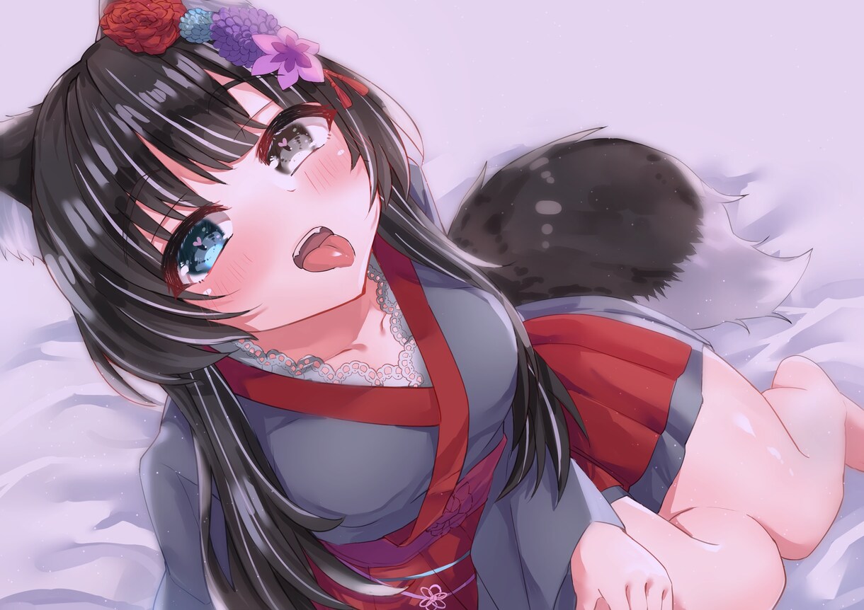 かわいい和服キャラクターイラスト描きます キャラクターのセクシーな感じや、かわいい感じを描きます！ イメージ9