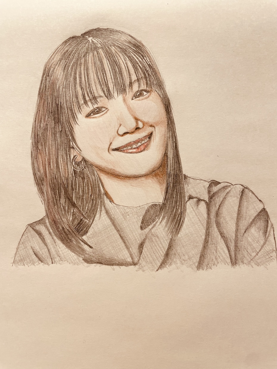 似顔絵作成 お写真から似顔絵を作成いたします 温かい画像でお部屋や壁を彩りたい方へ イメージ1