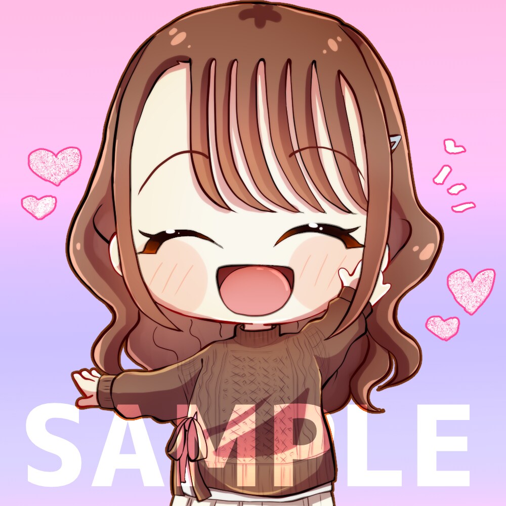 キュート♡なデフォルメSNSアイコン描きます ぷにぷに優しいSDイラストで「かわいい」を提供します! イメージ5