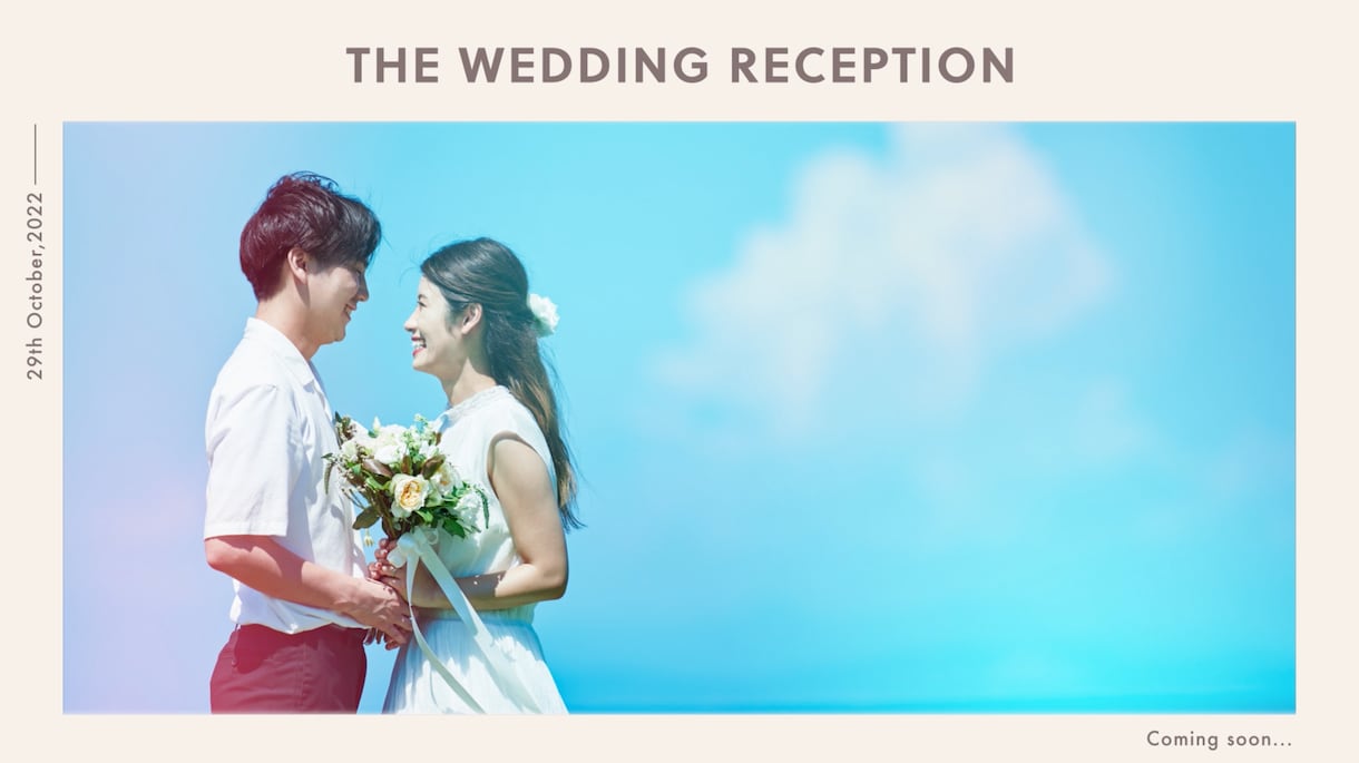 お洒落な【Webサイト風】オープニング動画作ります 映像制作のプロが結婚式オープニングムービー作成いたします！ イメージ1