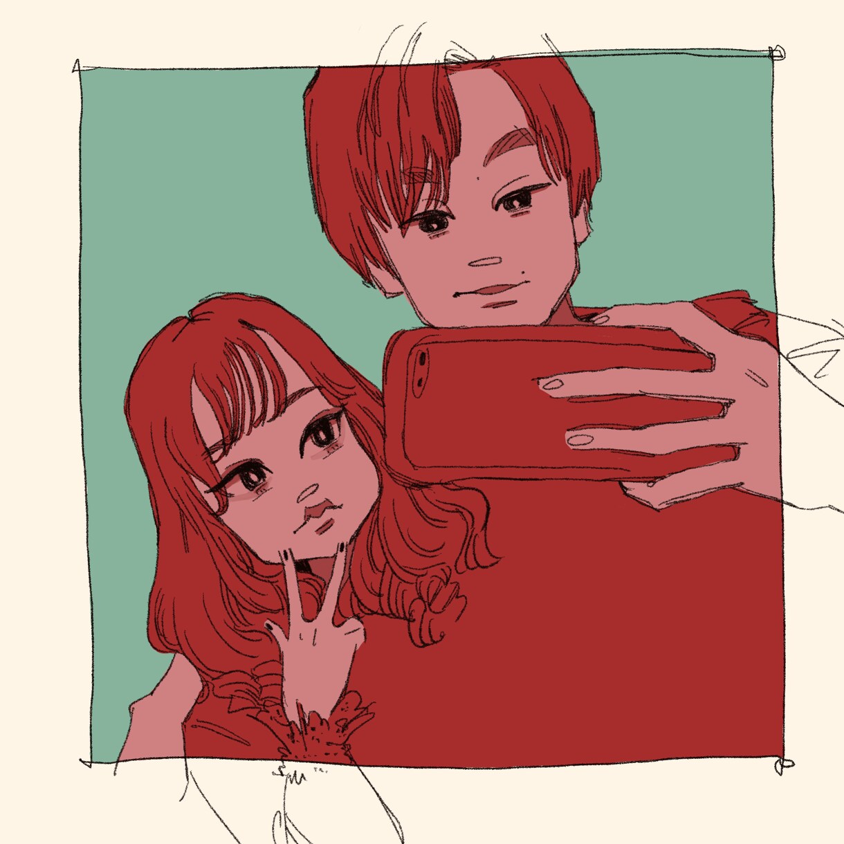 写真の雰囲気をそのままに似顔絵をお描きします アイコンやプレゼントに！動物も描けます！ イメージ2