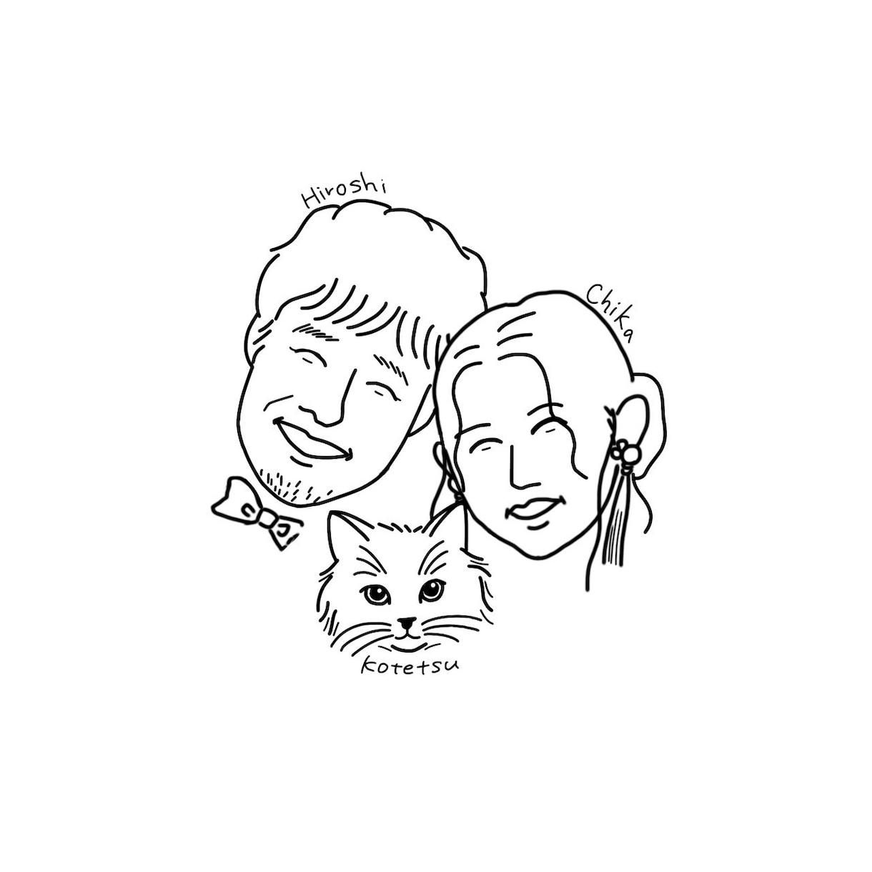 結婚式☆ウェルカムボード☆イラスト作ります ウェルカムボードや席次表など印刷物に使えるイラスト描きます！ イメージ3