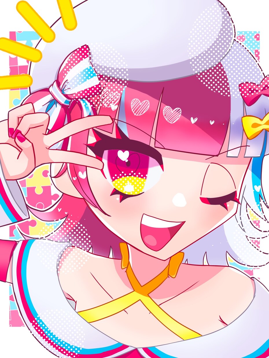 SNS用のアイコンを描きます 原色に近い色を使うので結構目立つと思います イメージ1