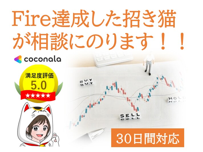 投資の相談のります Fire達成者があなたのお困りごと聞きます！ イメージ1