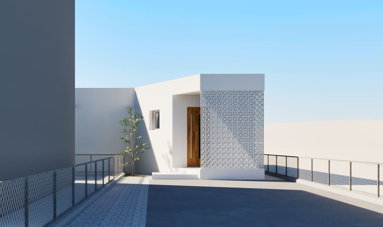 家の顔【外観】一級建築士がパースで提案します 個性をカタチにする特別な外観を提案いたします。 イメージ2