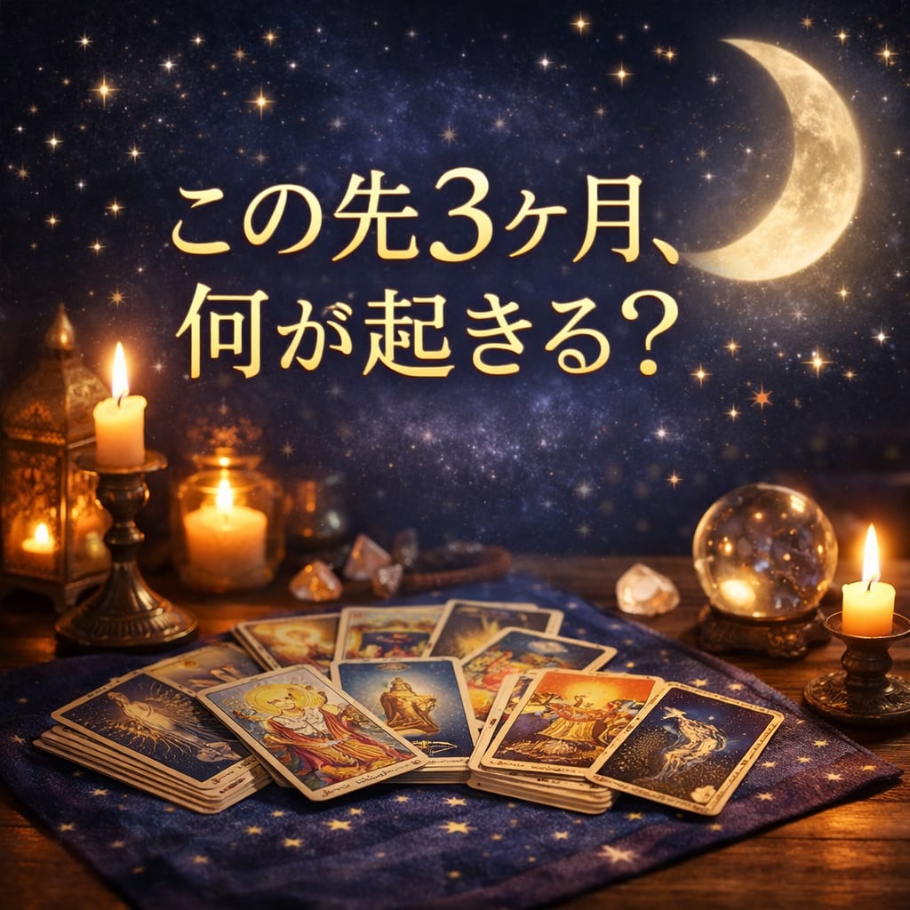 これから3ヶ月の流れと総合運をタロットで占います 流れ・チャンス・注意点、未来へのヒントをお届けします。 イメージ1