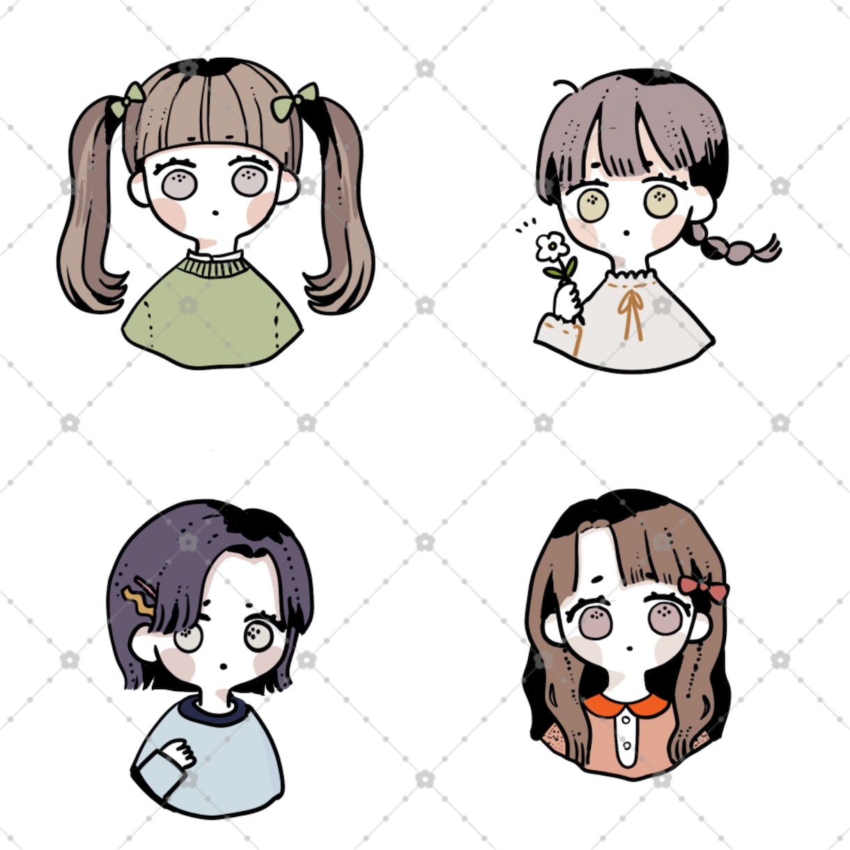 デフォルメでゆる可愛いアイコンをお描きします SNSなどに。スピード納品もご相談ください。 イメージ5