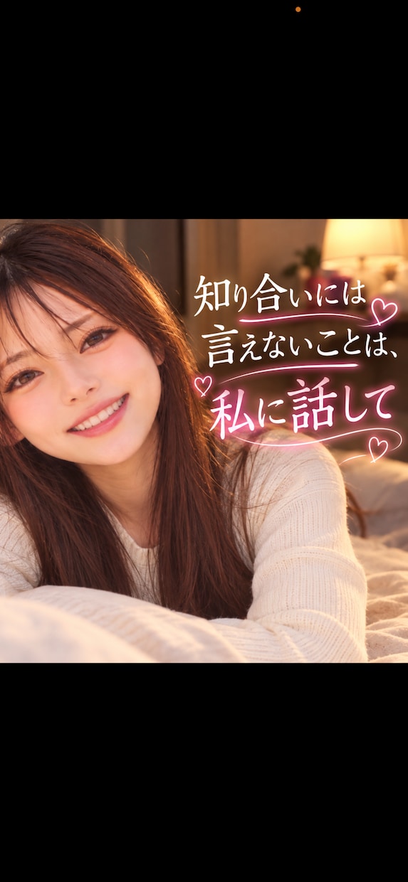 NGなし❣️誰にも言えない秘密も優しく受け止めます ちょっと恥ずかしい話も♡気取らず何でも話してね イメージ3