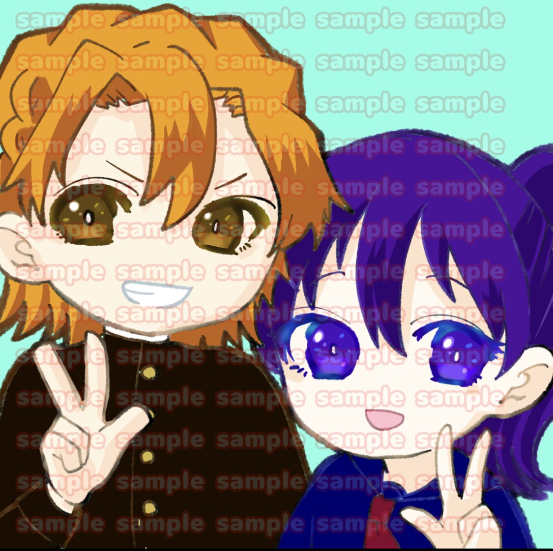 最短即日！カップル、夢絵イラスト作成します デフォルメ、NL/GL/BL対応可です！ イメージ4