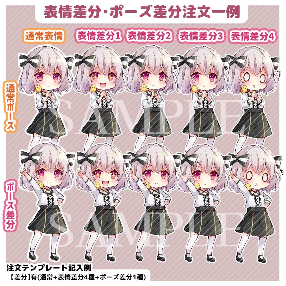 かわいいデフォルメ・ちびキャライラスト描きます 商用利用可！Youtubeなどでサムネ映えするミニキャラ イメージ8