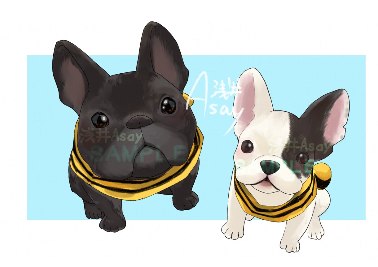 商用利用可！程よいデフォルメの動物お描きします リアル＆キャラクター性！躍動感あるペットイラストお届けします イメージ3