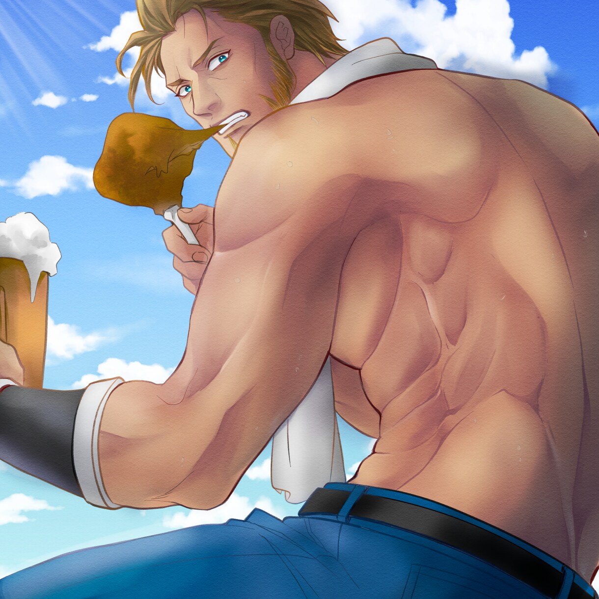 美形からオジ様まで。魅力的なイラストに仕上げます BLやNLも可能！格好良いイラストでアイコンを彩りませんか？ イメージ4