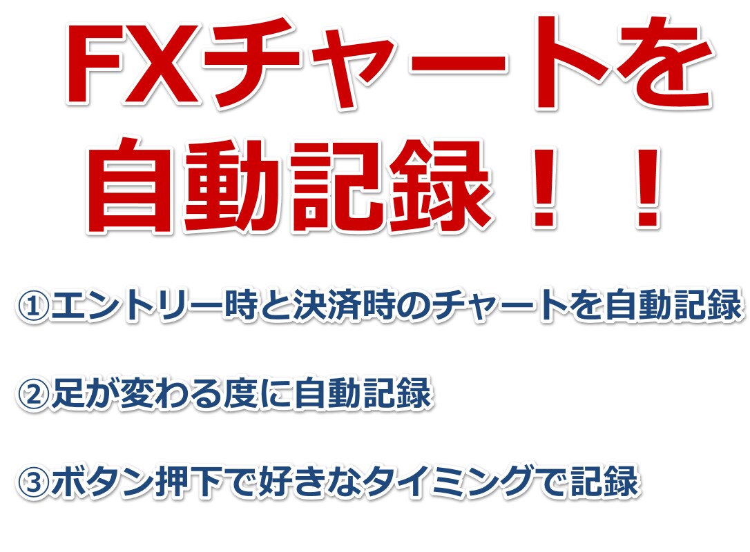 FXチャート自動保存インジ提供します 自動記録で検証効率アップ！作業時間を無くしてトレードに集中！ イメージ1