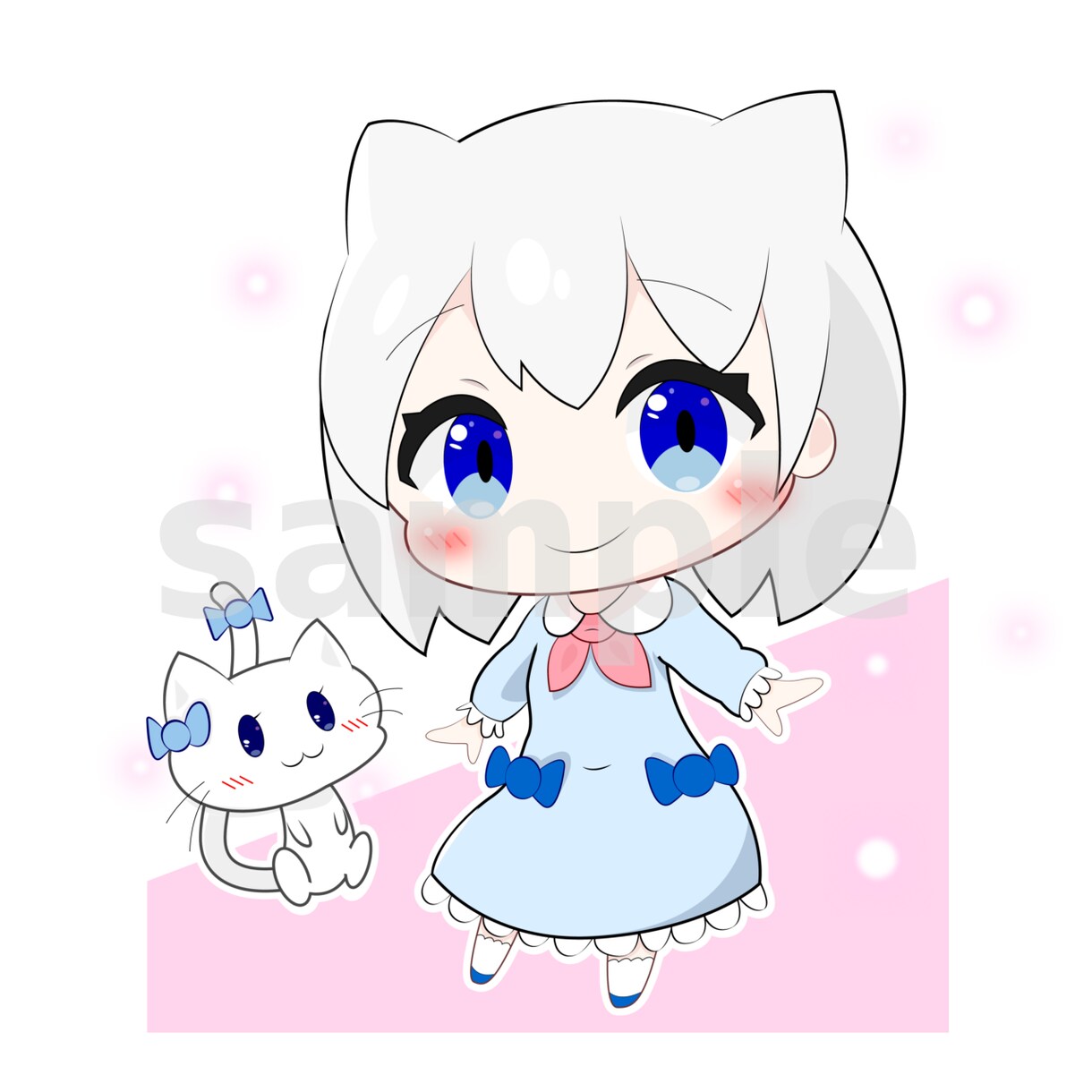 SNSで使える！ミニキャライラスト制作します SNSのアイコンにぴったりな、萌えるかわいいイラストです！ イメージ5