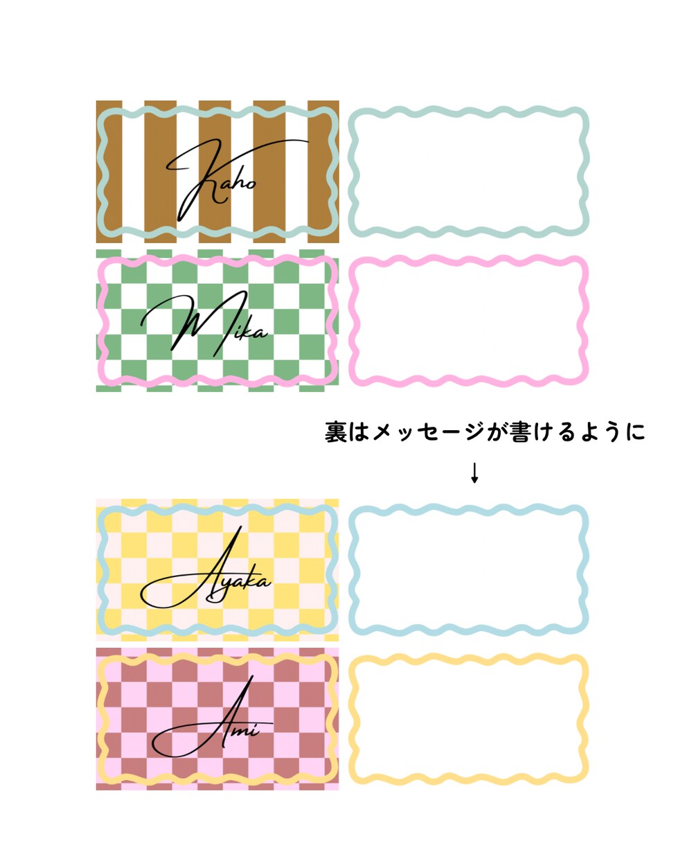 個性的な席次作成します みんなと同じは嫌だ！ひとクセのあるデザインがいい！と言う人 イメージ1