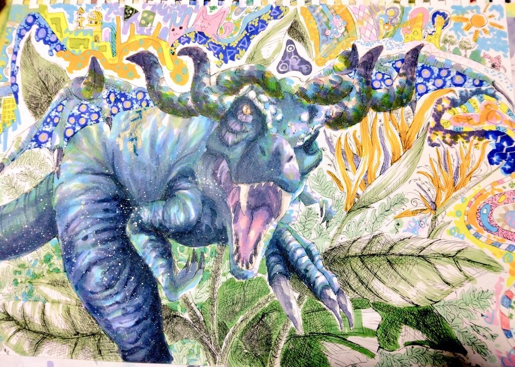 色鮮やかな絵を描きます 世界で1つだけの作品描きます！ イメージ1