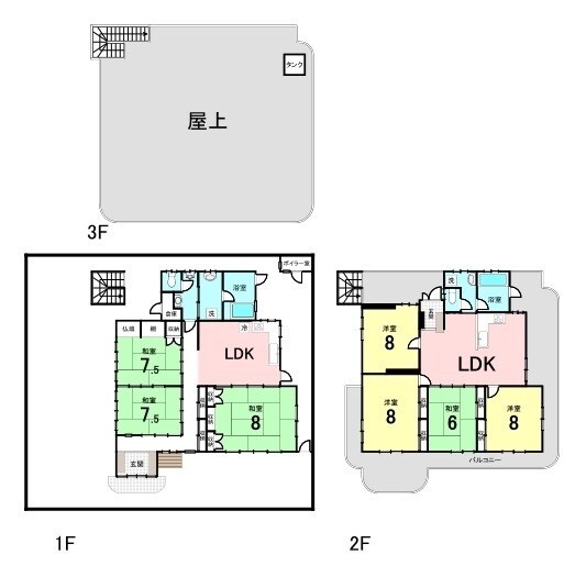 不動産広告用の間取り図作成致します 不動産広告用の間取り図作成マンション、戸建（多棟も可） イメージ3