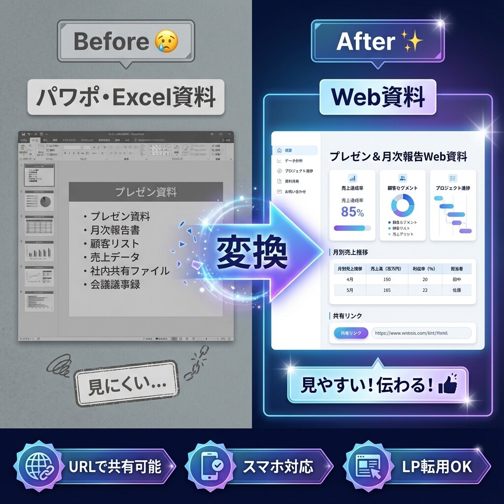 丸投げOK！メモからWeb資料を爆速で作成します 【3件まで66%オフ！】箇条書きOK！最短即日で納品します イメージ3