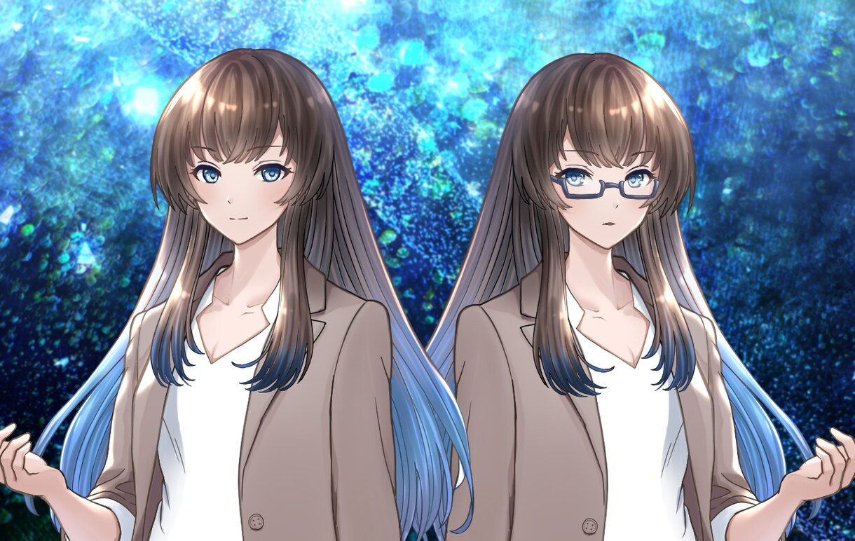 TRPG、動画配信等◎キャラクター立ち絵作成します 表情差分、ヘアスタイル差分等あります！ イメージ1