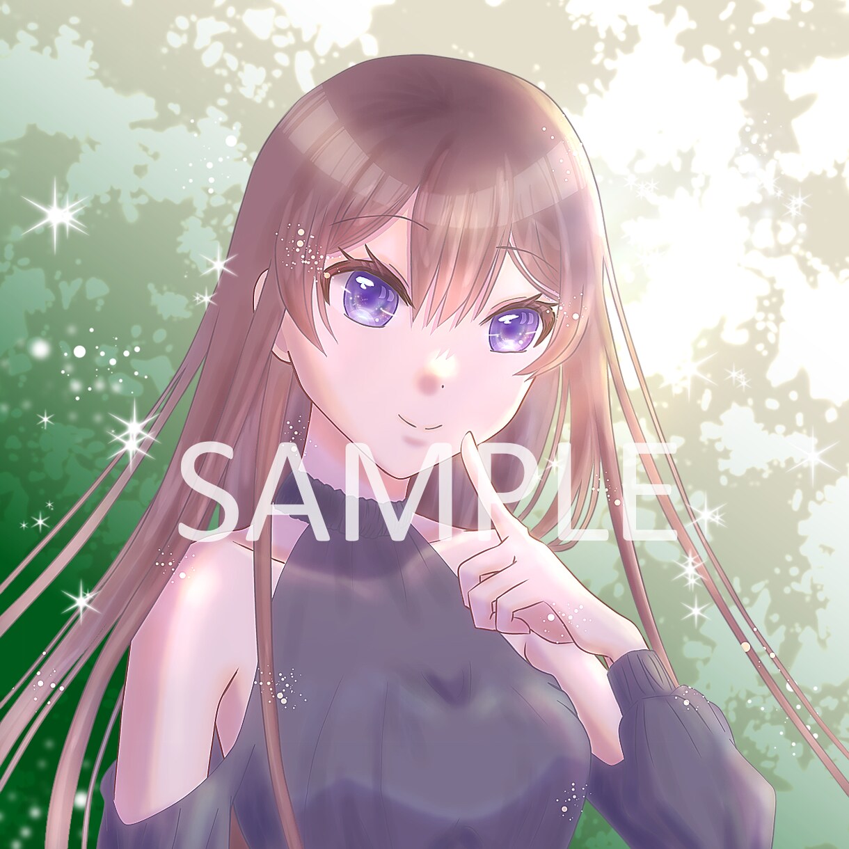 最安値1000円で高級感のあるアイコン描きます 光と透明感あふれる素敵イラスト イメージ8