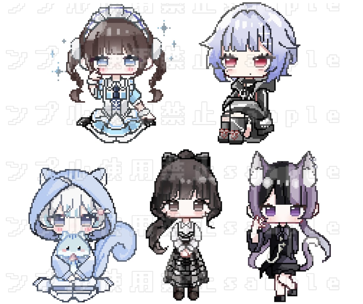 アイコンなど、可愛いドット絵作成いたします イラスト作成します！最短2日から3日ご依頼お待ちしております イメージ7