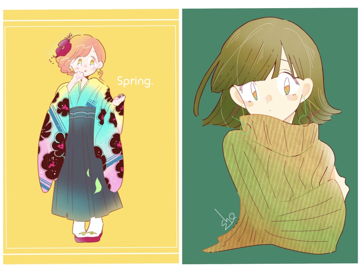 テイスト豊富！かわいいイラストやサムネ描きます SNSやWEBサイト、ゲームなどのイラスト描きます イメージ4