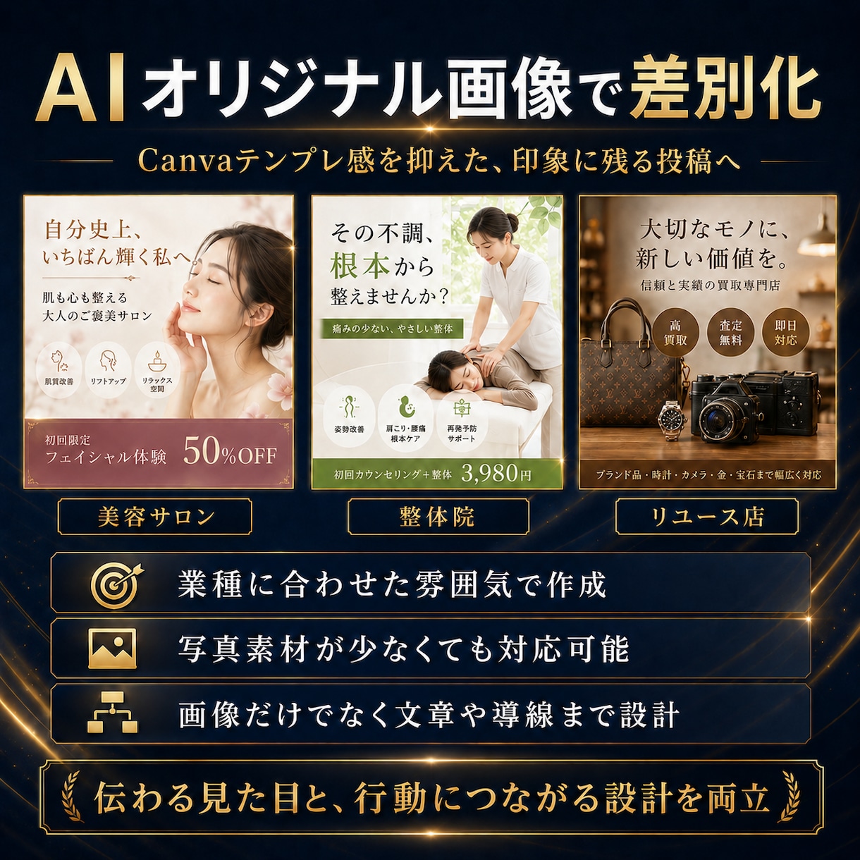 インスタ運用を1ヶ月代行します AI画像とSEO文章で投稿作成 イメージ5