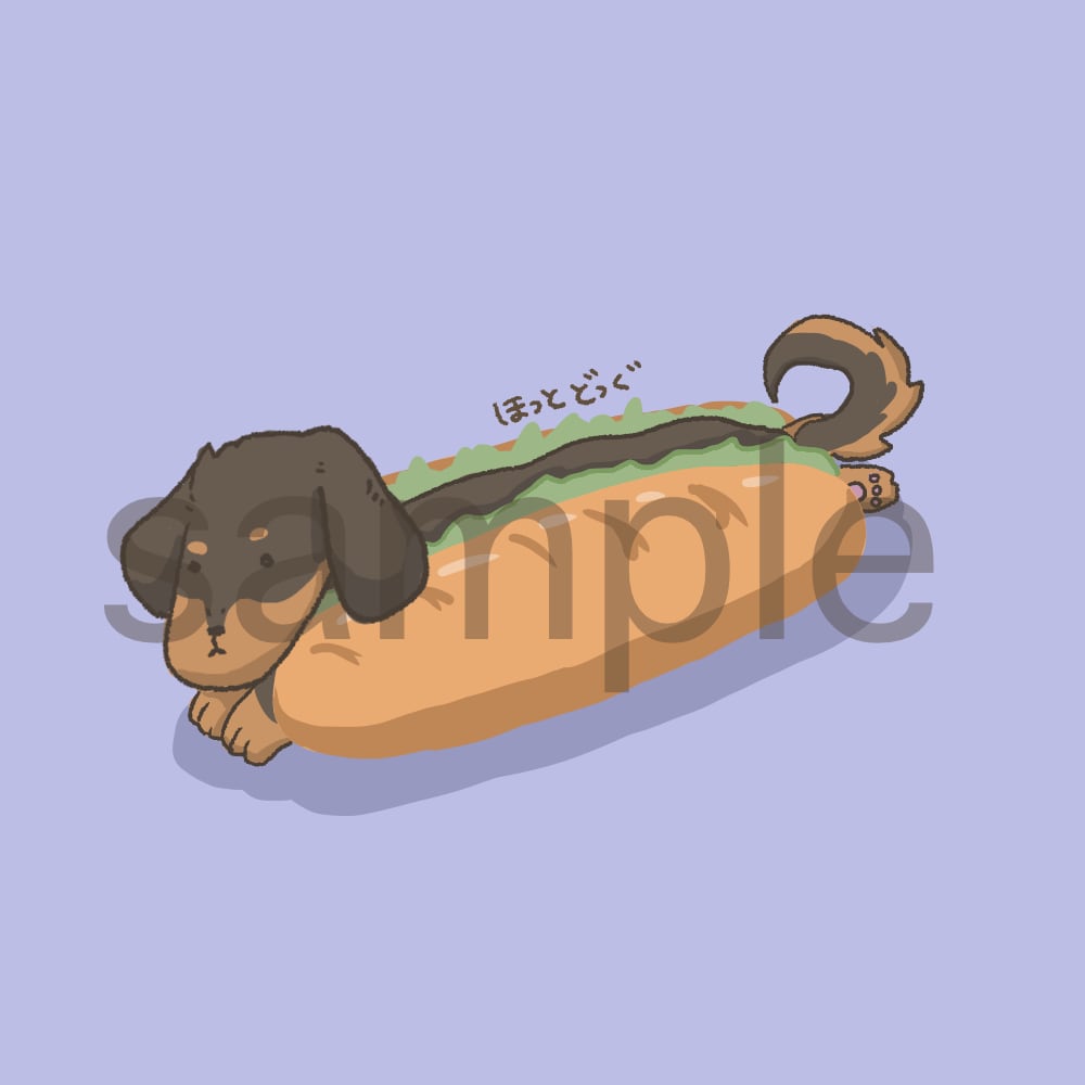 動物、ペット✖️食べ物のイラストをお描きします 【アイコンや壁紙、グッズ等に】オリジナルデザインを作成します イメージ5