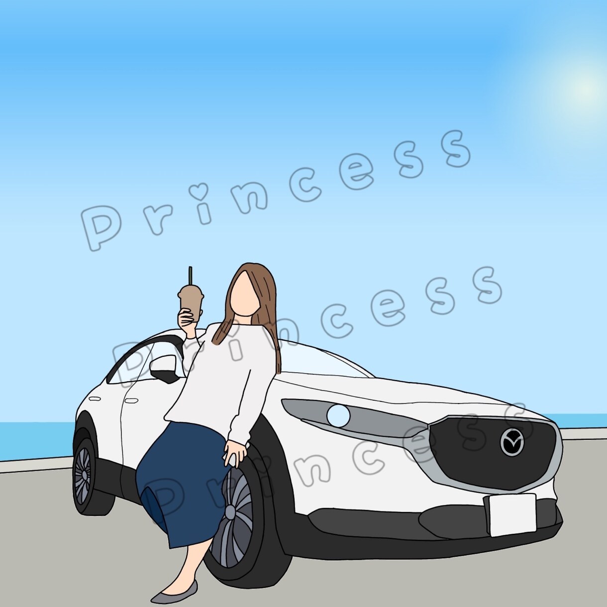 オーダーメイドの車イラストを作成します 愛車のお気に入りの写真をイラストにしませんか！？ イメージ1